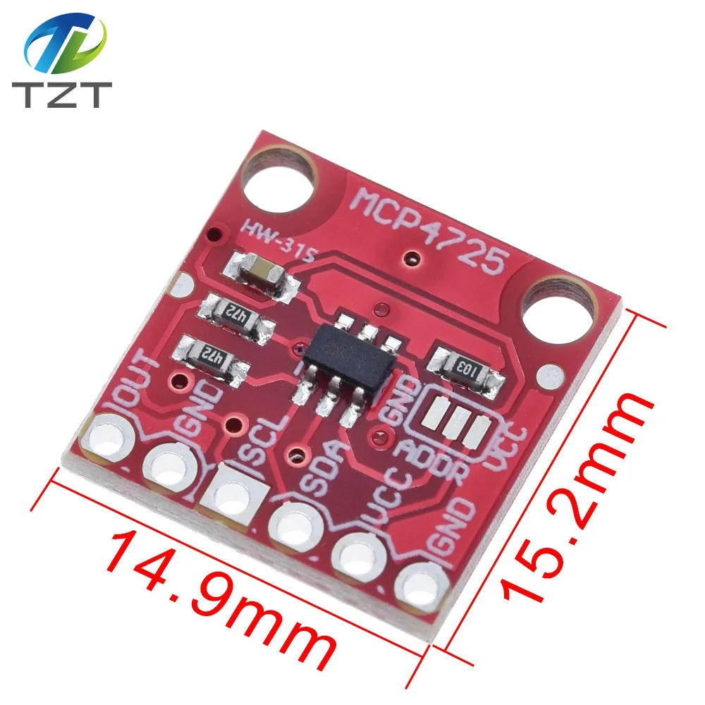 5 шт./лот MCP4725 I2C DAC плата разработки модуля прерывания|development board|dac boardboard development |