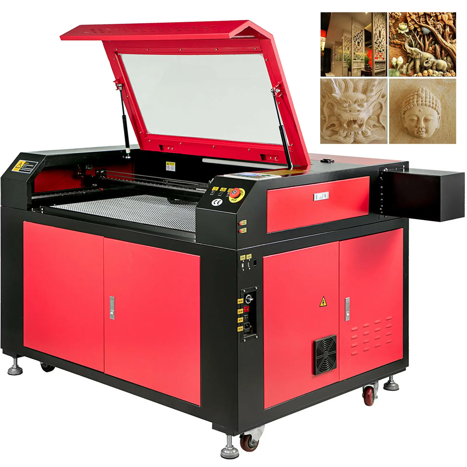 

VEVOR Ruida 100W CO2 Laser Engraving Cutting Machine 900x600mm USB 220V Engraver Cutter For Artwork