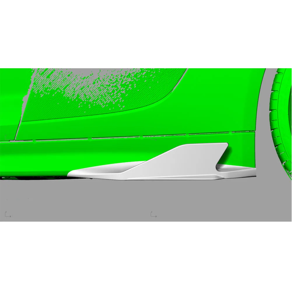 Комплект канатов переднего корпуса из углеродного волокна сплиттер для бампера