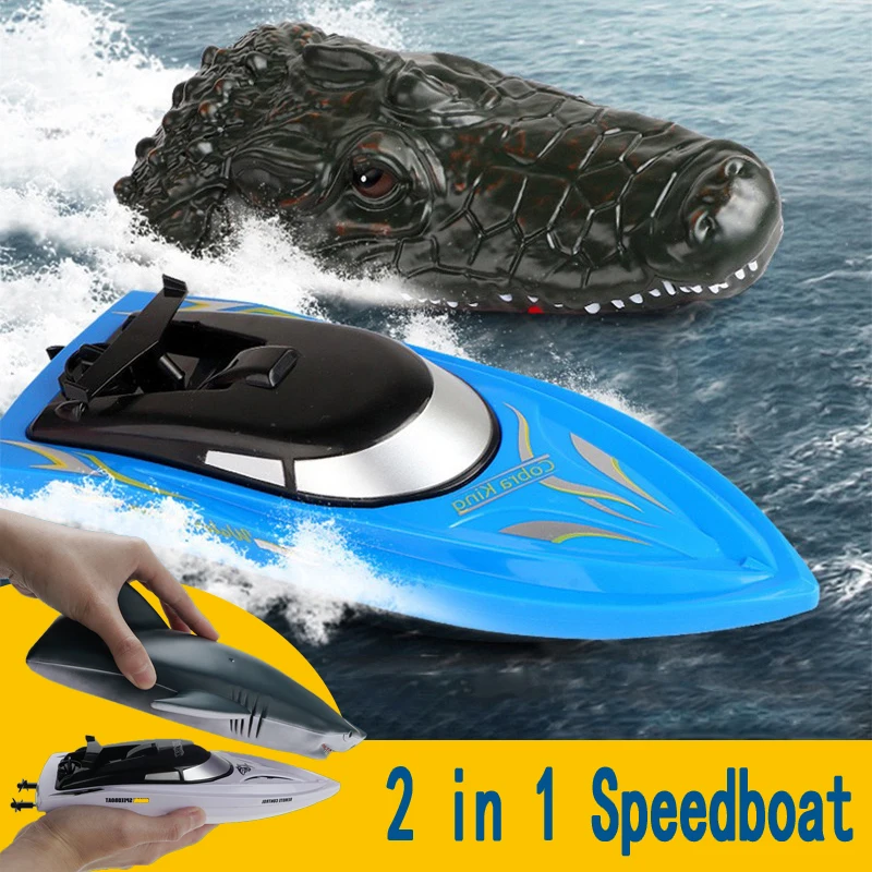 

Funny Prank Ship Remote Control Boats RC Speed Boat Novelty Gags Prank Simulation Electric Toy Shark Toys for Kids Boys Children