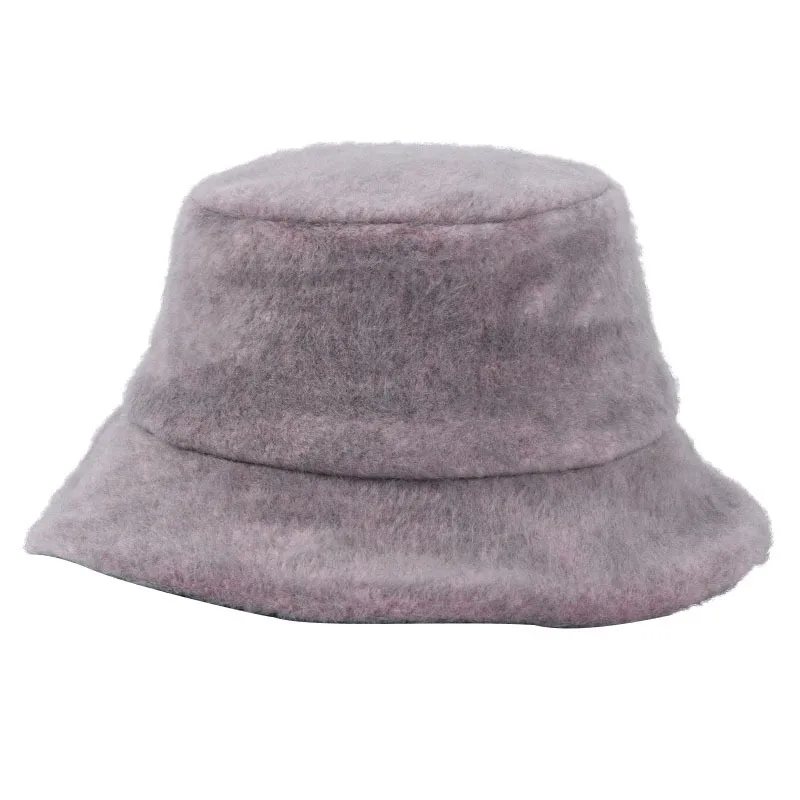 Женская двухсторонняя Панама Меховая зимняя для женщин плотная мягкая теплая