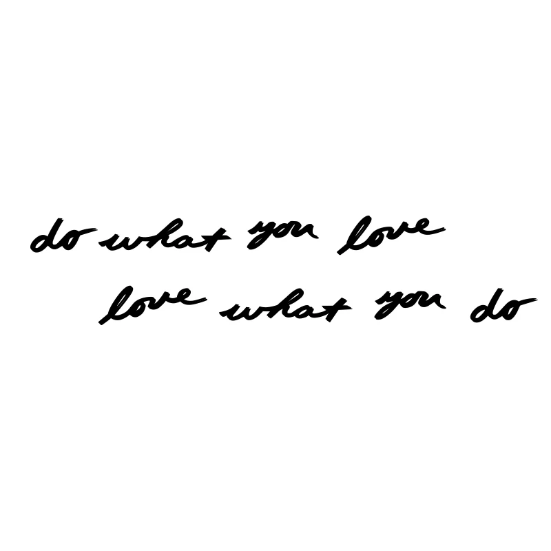 Оригинальный самоклеящийся настенный Постер &quotdo what you love do&quot зеркальная
