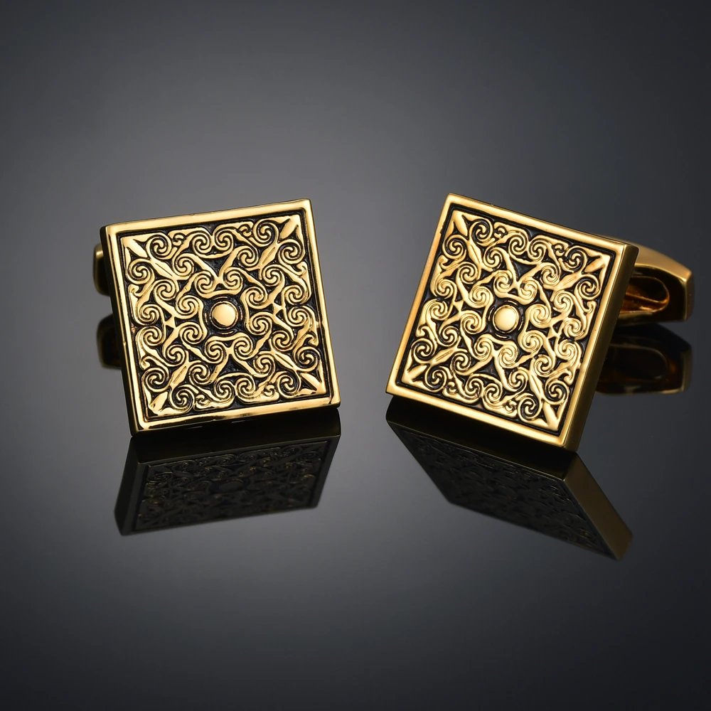 

Light luxury shirt Cufflinks men's shirt cuffs nail French gold buttons custom wedding dress bridegroom suit sleeve