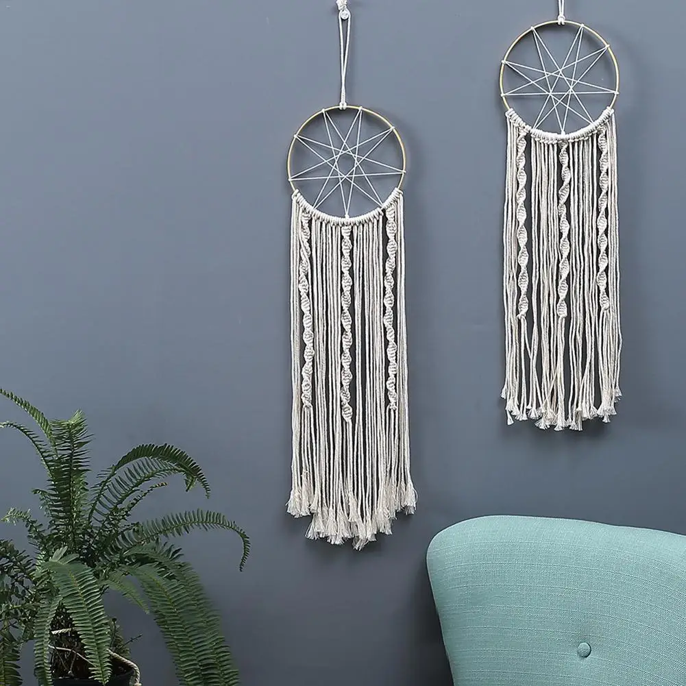 Макраме настенные Висячие скандинавские богемные ручные хлопковые веревки