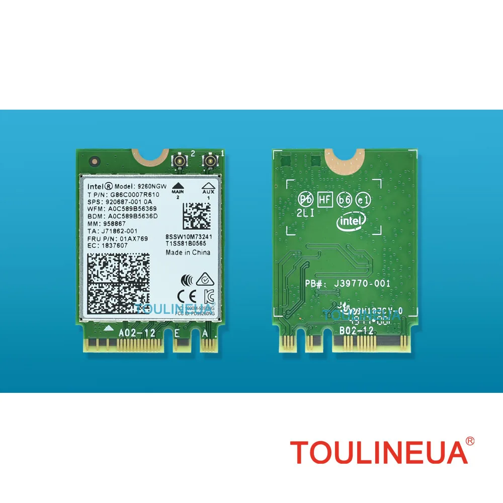 Новая Двухдиапазонная сетевая карта Intel 9260NGW AC 9260 9260ac 1730 Мбит/с ac Bluetooth 8265 Wi-Fi PK 7260