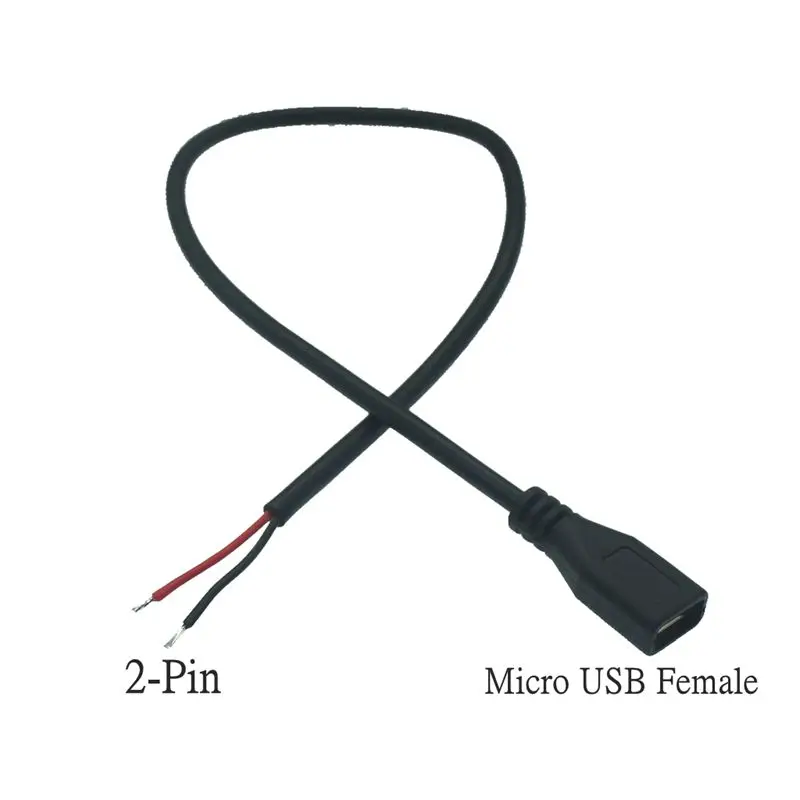 1 шт. Micro USB 2 0 A Разъем для Android интерфейс 4 Pin штекер гнездо Кабель питания передачи