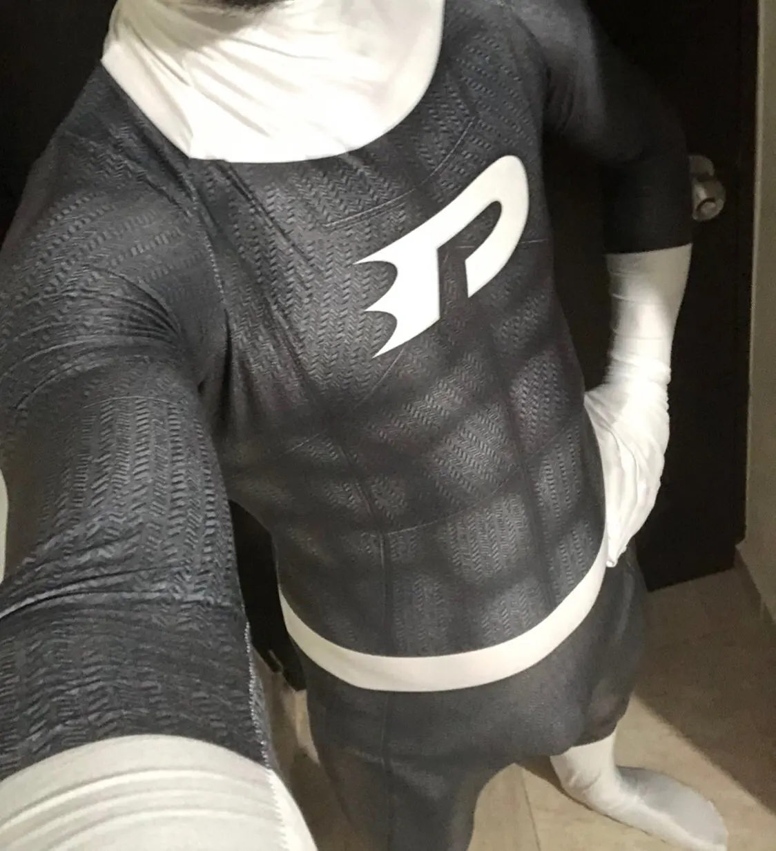 Взрослые дети Дэнни Фантом Косплей Костюм Печатный супергерой фотокостюмы Zentai |