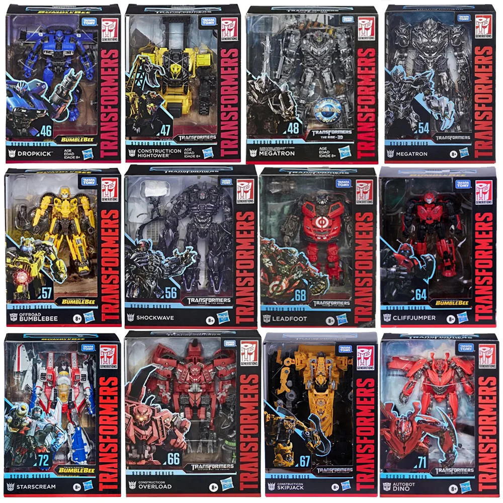 

Transformers Toys Megatron Bumblebee Devastator Skipjack Dino Starscream Leadfoot Sentinel Prime Studio Series Robot Toys