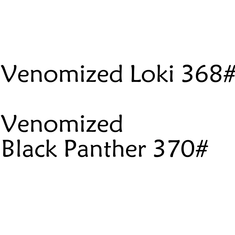 Фигурки героев из коллекции Venomized Loki 368 # Black Panther 370 коллекционные модели игрушки