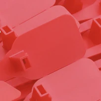 Красный 350mmSL-03F тянущиеся плотные пластиковые уплотнения высокой безопасности специальная печать нейлоновые кабельные стяжки - Цвет: Красный
