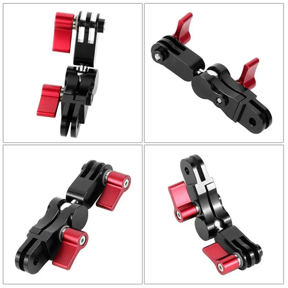 

1PC 360 Degree Rotation Metal Adapters Helmet Adapters Mounts For Gopro Osmo For XIAOYI Action Camera Accessories