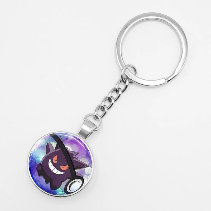 1 Горячее предложение! Распродажа! Ретро мини-сквиртл Eevee Vulpix простой аниме покемон го брелок пикачу стеклянный карманный монстр-брелок подвеска - Цвет: 1