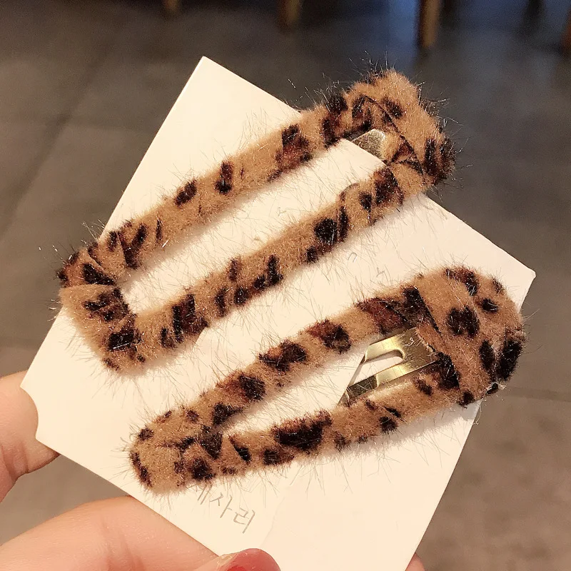 1 шт. осень и зима новый модный Леопардовый симпатичный помпон для девочек дикий