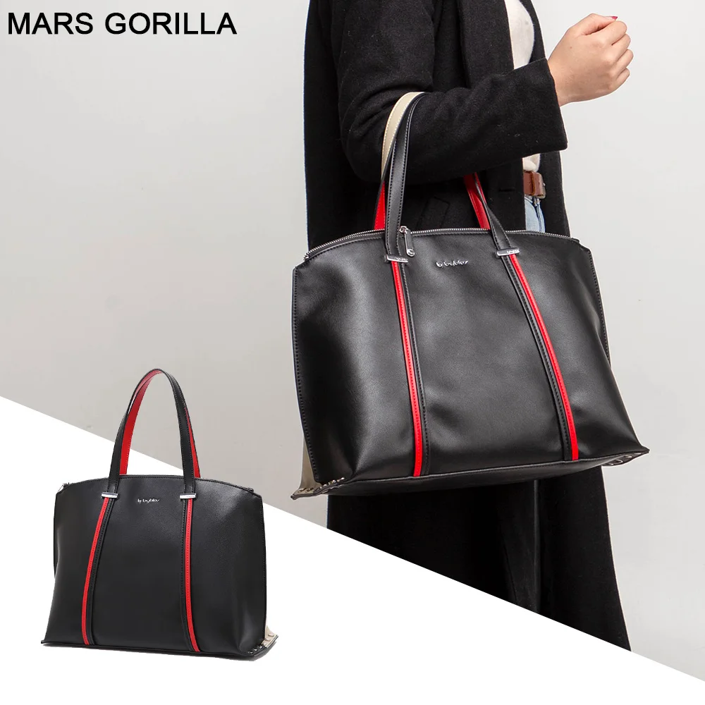 Женская Повседневная Сумка тоут большие вместительные уникальные кожаные ручки