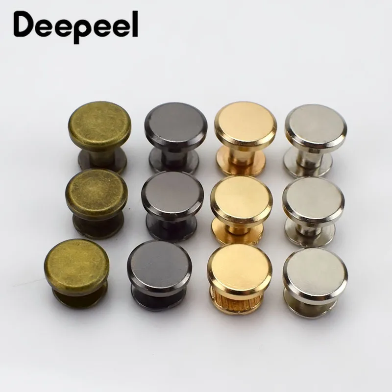 Deepeel 20 штук 5 8 мм с плоским носком жесткий Браслет “гвоздь” заклепки DIY чехла
