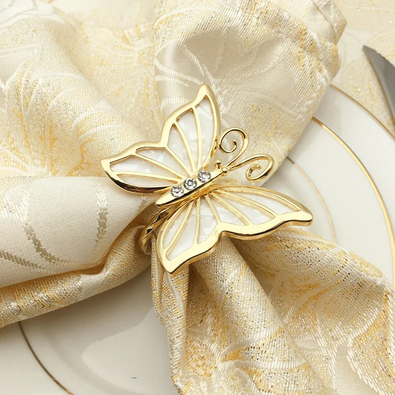 

Napkin Rings Set of 8, Butterfly Napkin Ring Holders,Napkins Rings for Easter,Wedding,Holidays,Dinner Decor Favor