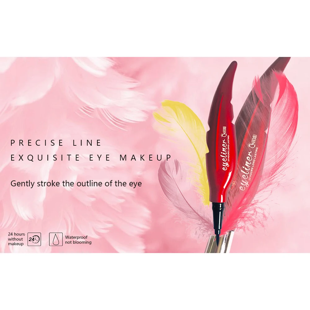 Manooby цветная подводка для глаз модная черная Водостойкая Подводка жидкая