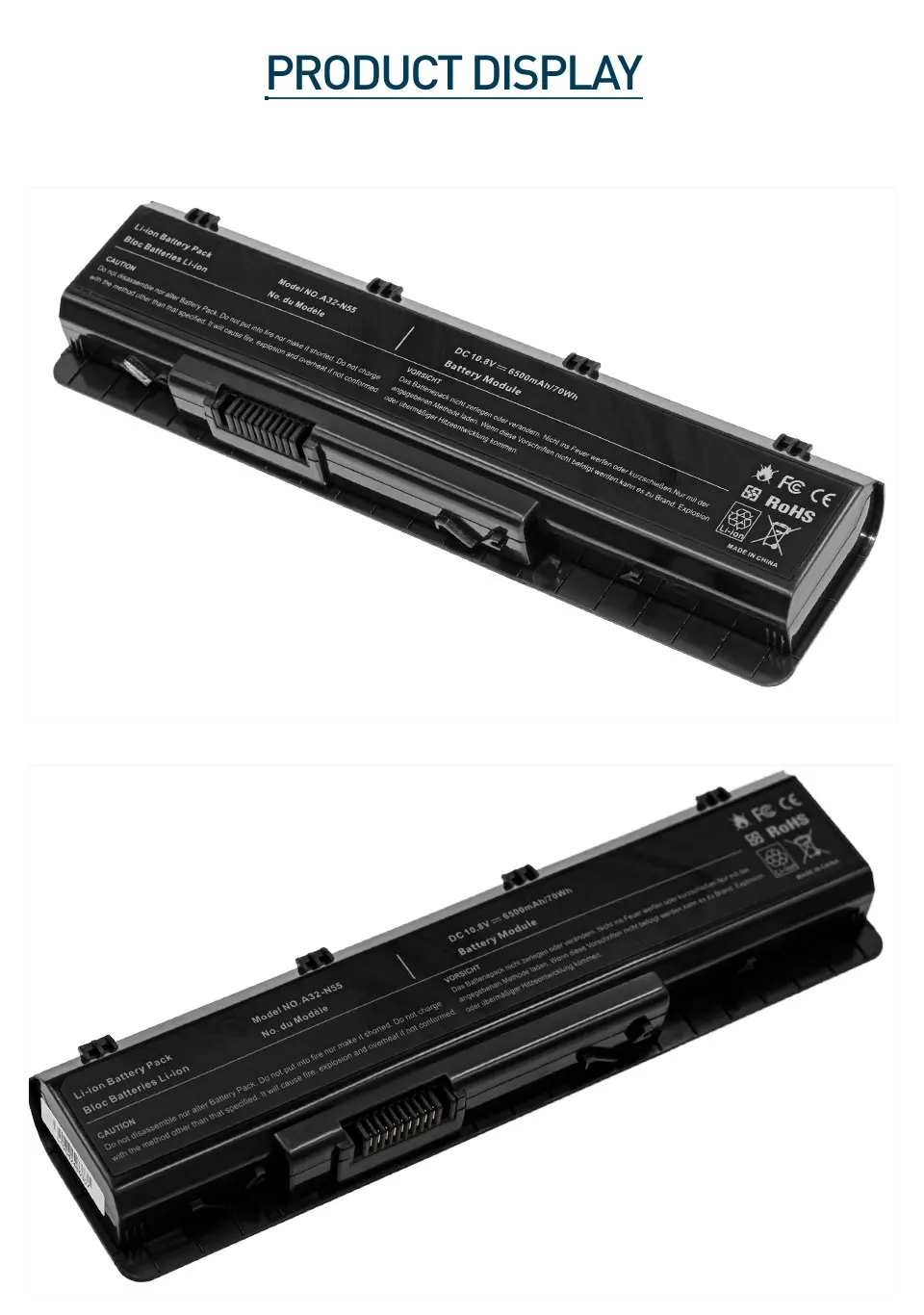Goloolo 6 ячеек Аккумулятор для ноутбука ASUS A32-N55 N45 N45E N45SJ N45SN N45SL N55E N55SL N55S N75SF N75S N45F N55SF N75SJ N45J
