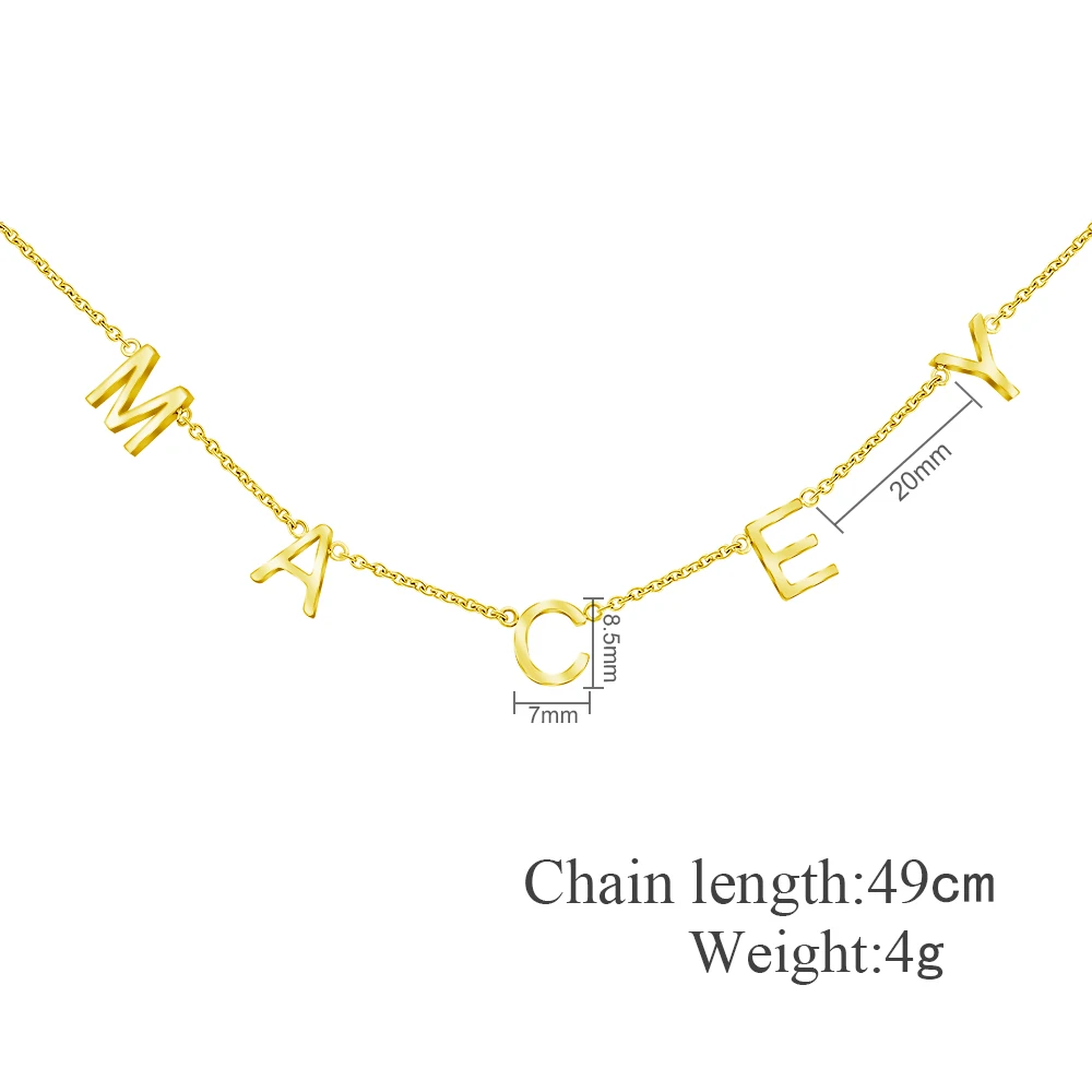 

MYLONGINGCHARM Personalized Name Necklace Dainty Initial Necklace custom Name Jewelry For Women Name Choker Necklace