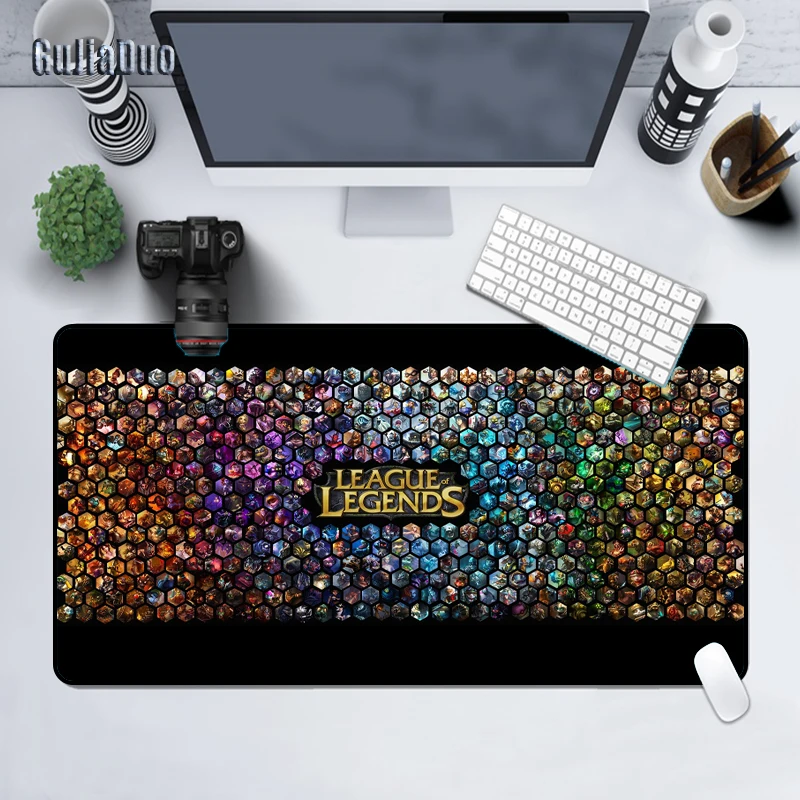 

League of Legends Old Head Mouse Pad Game Pc Cushion Computer Keyboard Table Play Mat Gaming Room Accessories Anime Mousepad Rug