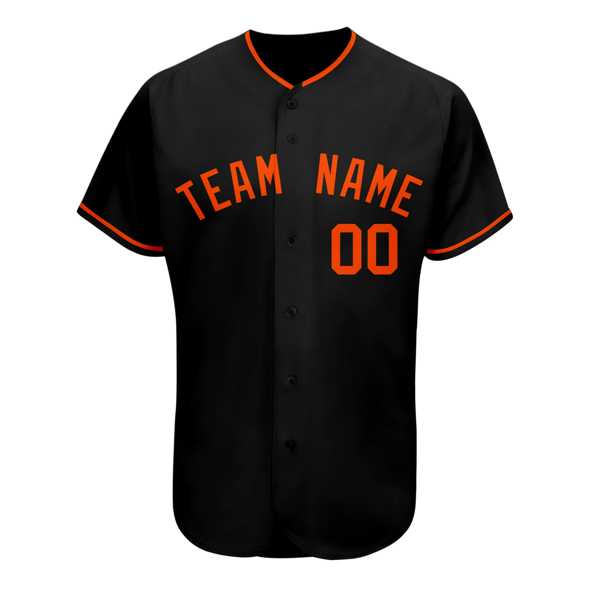 Customized Baseball Jersey V-neck Button-down Print Team Name/Number Cool Breathable Shirts for Boy/Girl/Kids Big Size Outdoors
