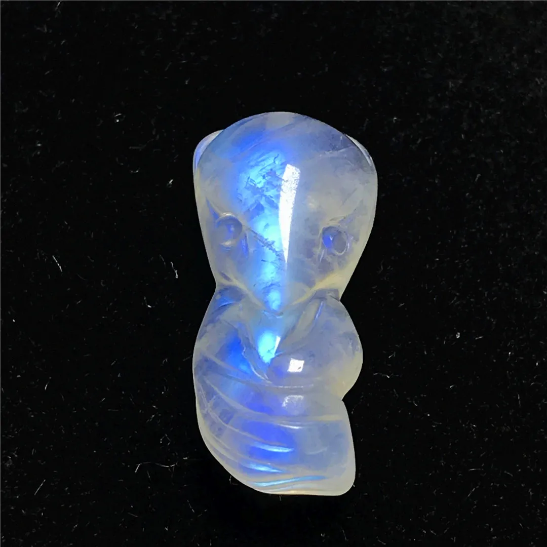 Подвеска из натурального лунного камня для мужчин и женщин резной кулон в виде