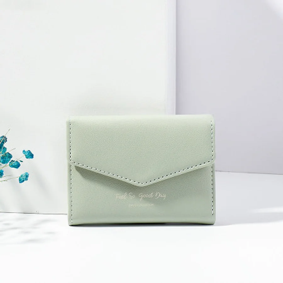 Модные многофункциональные бумажники в три раза с буквенным принтом короткие