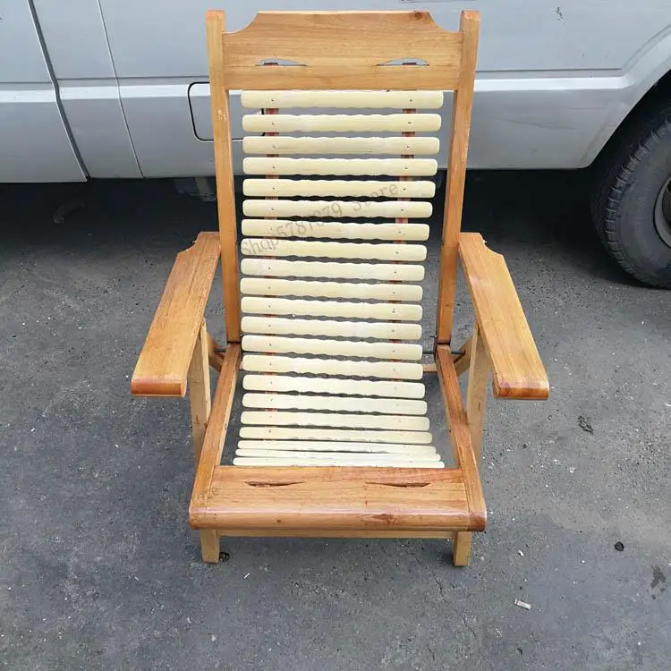 Bamboo lounge chair cool bed summer leisure elderly lazy satisfied outdoor bamboo lunch break backrest folding |