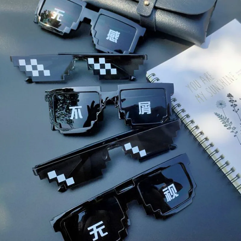 Солнцезащитные очки Thug Life очки-мозаика 8 бит пиксельные реквизит модные крутые