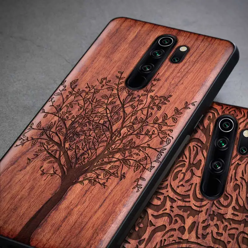 Чехол для redmi note 8 Pro, деревянный чехол, чехол для redmi note 8, палисандр, ТПУ, противоударный чехол для Xiaomi redmi note 8 pro, чехол для телефона