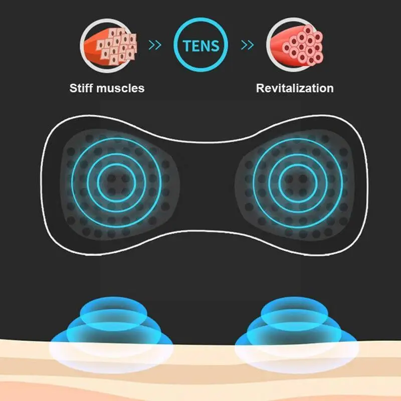 

Mini USB Electric Massager Pad Low Frequency Current Relaxation Cervical Body Vertebra Neck Massage Massager Pulse Pads Sho R9Q8
