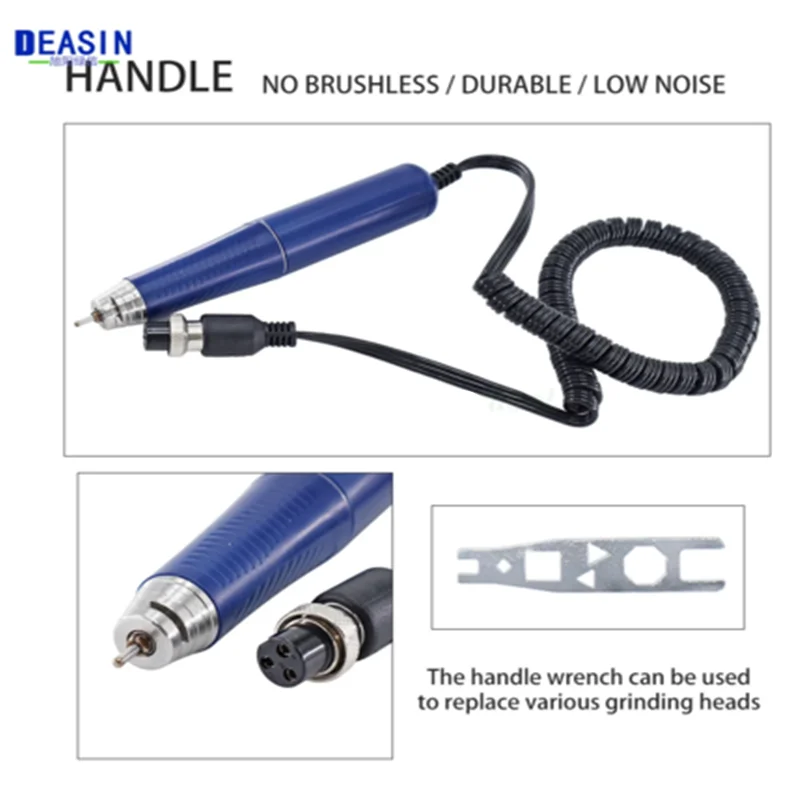 Зуботехнический микромотор безщеточный с регулировкой оборотов 50000 об/мин, полировка, ручной инструмент стоматологии.