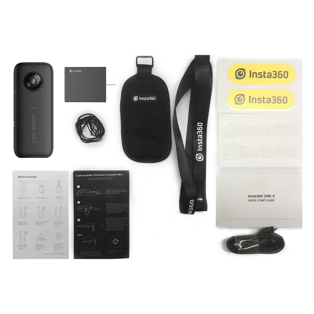 Insta360 ONE X стабилизации панорамная экшн Камера видео 18MP фото 6-осевым гироскопом приложение для редактирования для iPhone для HUAWEI