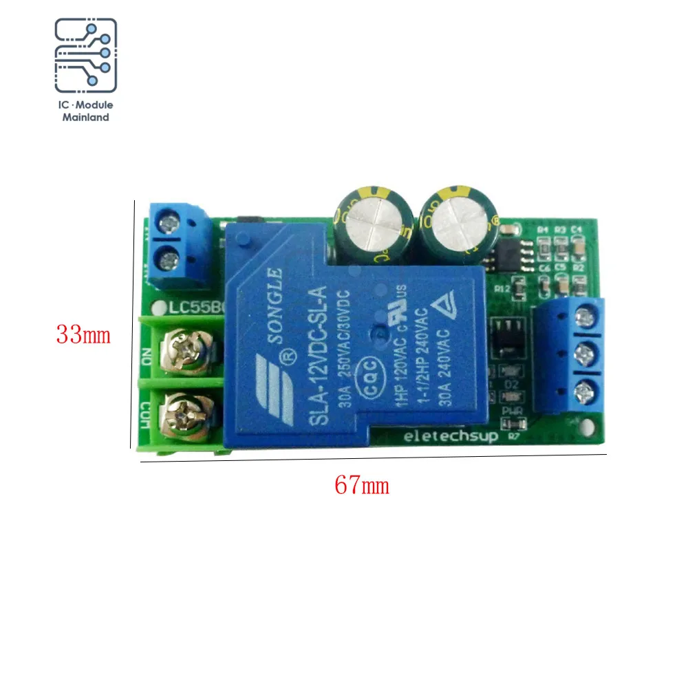 Автоматический контроллер уровня жидкости 12 в пост. Тока 30 А модуль