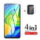 4 в 1 закаленное стекло для redmi note 9 Защитная пленка для объектива камеры Защитное стекло для redmi note 9 6,53 