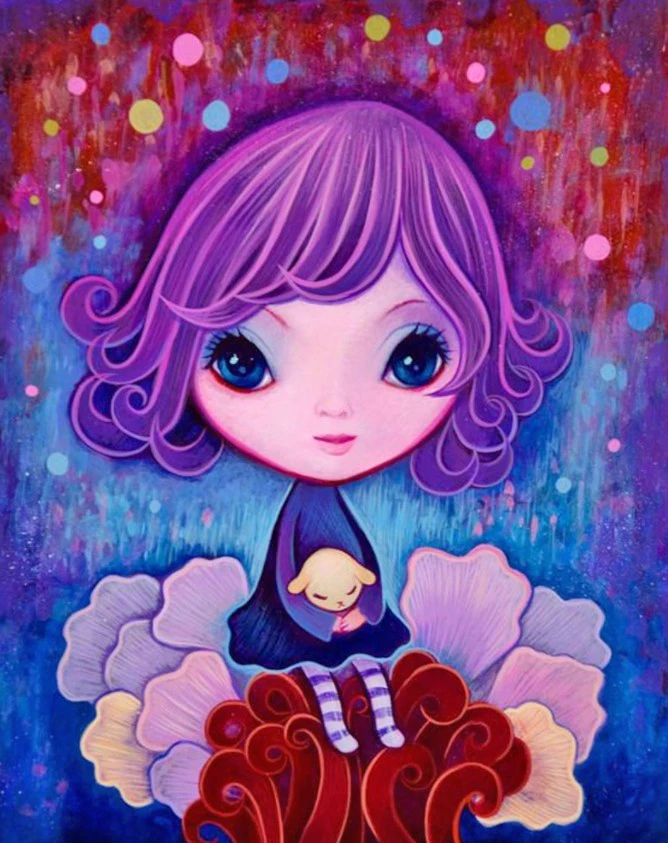 

5D DIY Cartoon Girl with Cat Diamond Painting Kits Full Square Round with AB Drill Home Decor Embroidery Art Crafts Gift