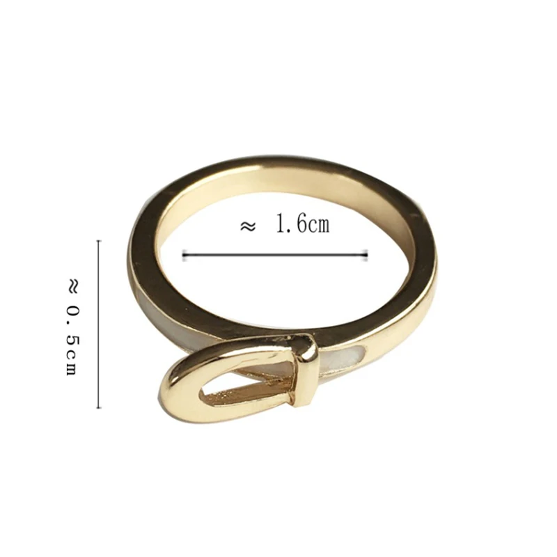 

Creative Gold Color Belt Shape Ring For Women Vintage Gothic Ring Antique Jewelry Accessory Gifts 2021 New Fashion Finger Rings