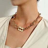 exaggerated letter b necklace female ins tide light luxury niche design sense clavicle chain temperament wild necklace