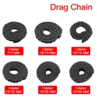 7x7 мм 7*15 мм 10X203040 мм L1000 мм кабельная цепь для Сопротивления проводов с концевыми разъемами для фрезерного станка с ЧПУ