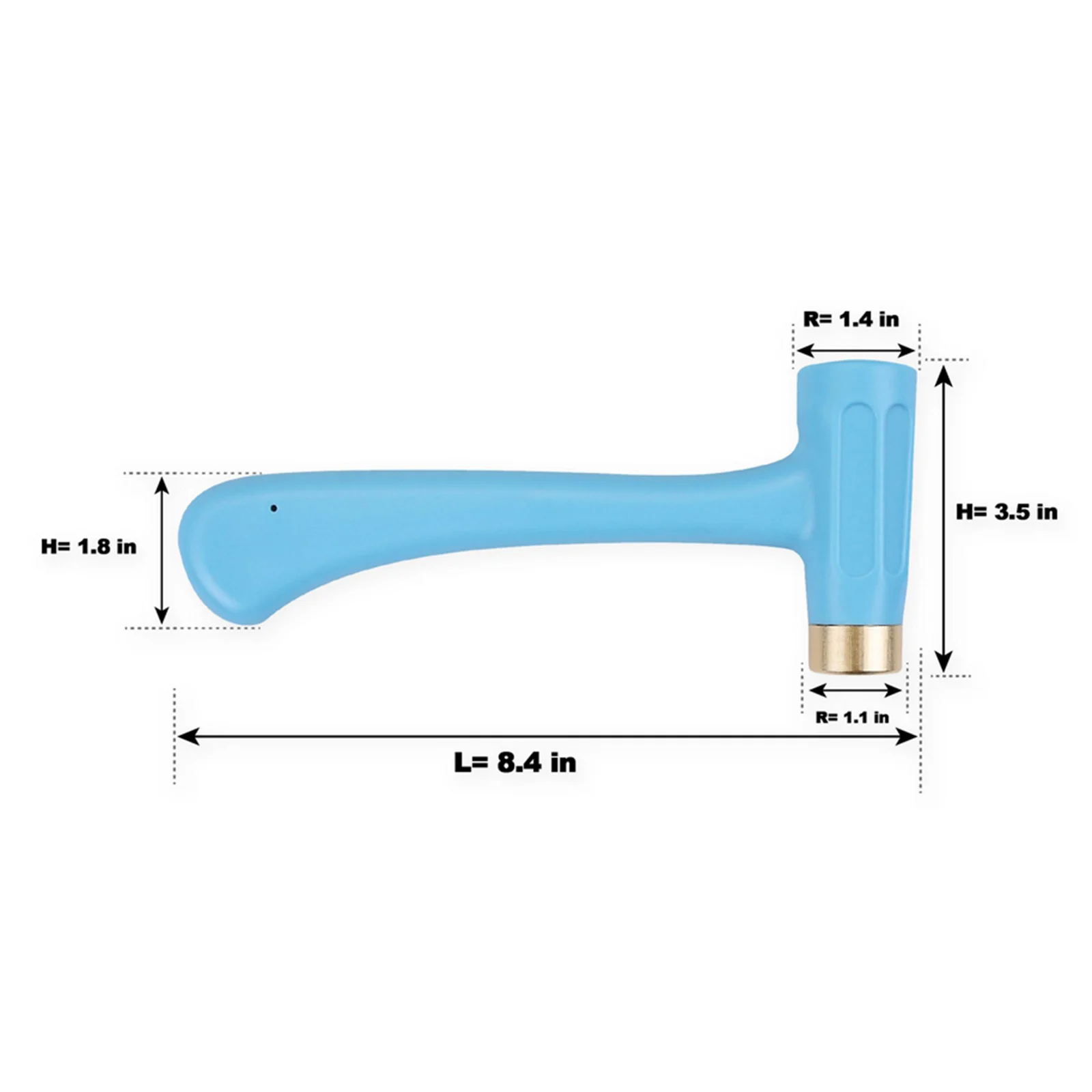 

Ergo-Angle Metal Stamping Hammer 1lb for Stamping Jewelry Leather Tool