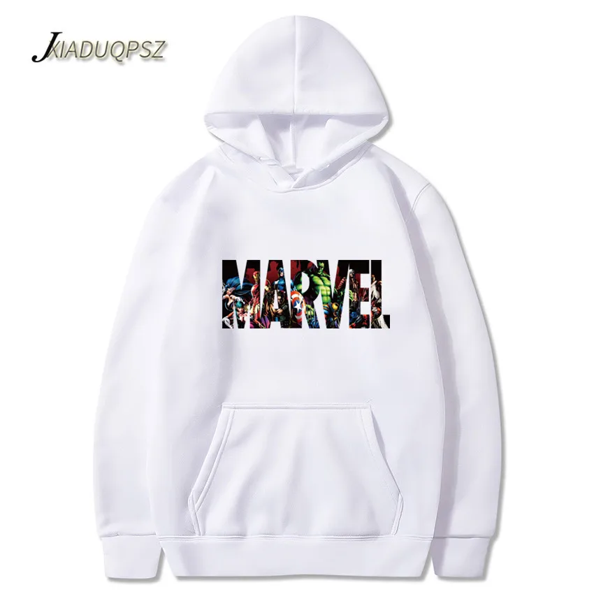 2018 новые брендовые кофты с капюшоном &quotmarvel&quot мужские высококачественные