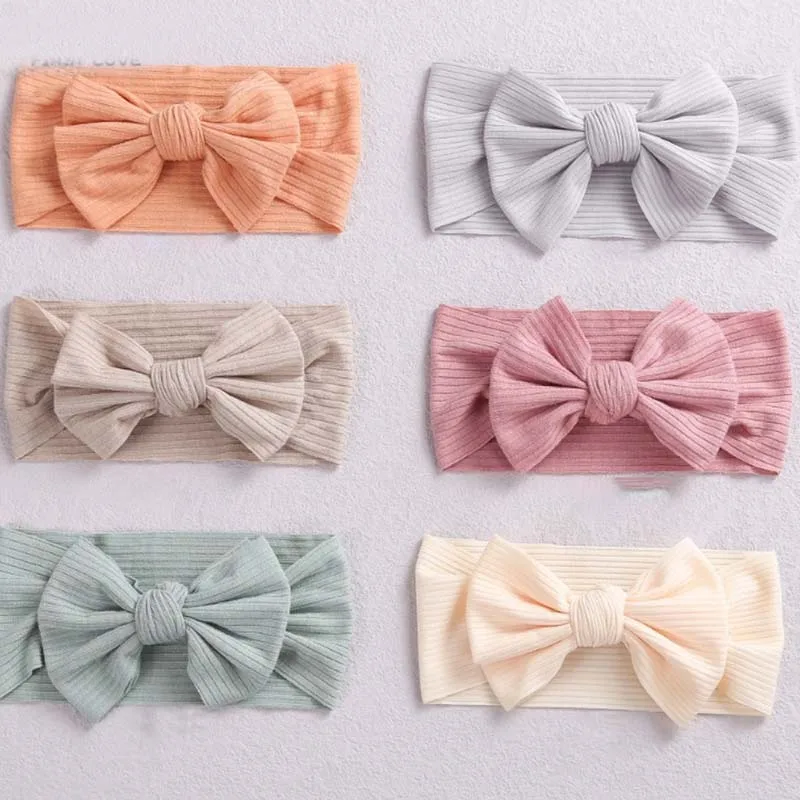 

1Pc Bows Baby Girls Hair Headband Headdress Elastic Twisted Cable Design Turban Hair Bands for Children Cute Kids Accessioes