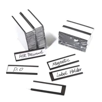 30pcs magnetic label holderssign and ticket holderholders for metal shelf label organization whiteboard