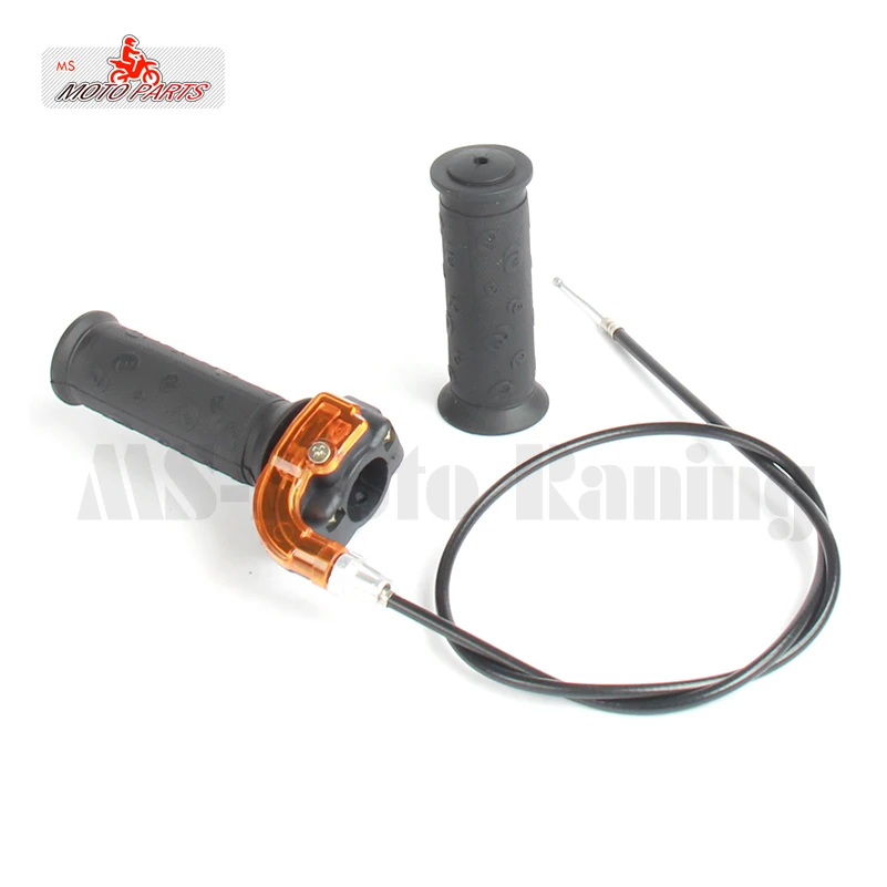 Twist Throttle Accelerator Grip + Cable For 47cc 49cc Mini Dirt Bike Quad Pocket S13 Free shipping