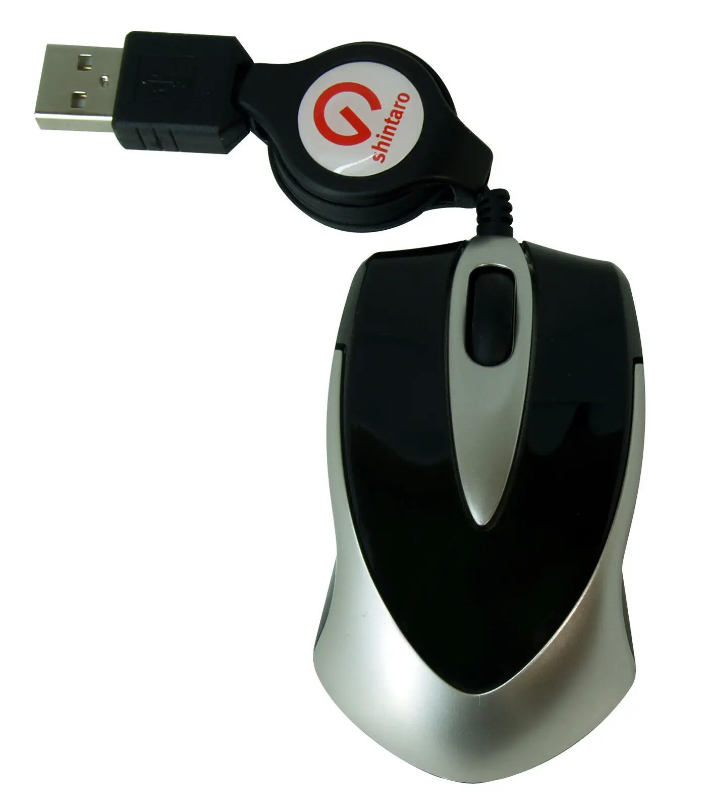 

Shintaro Mini Optical Mouse w/ retractable cable for Laptop / Notebook users