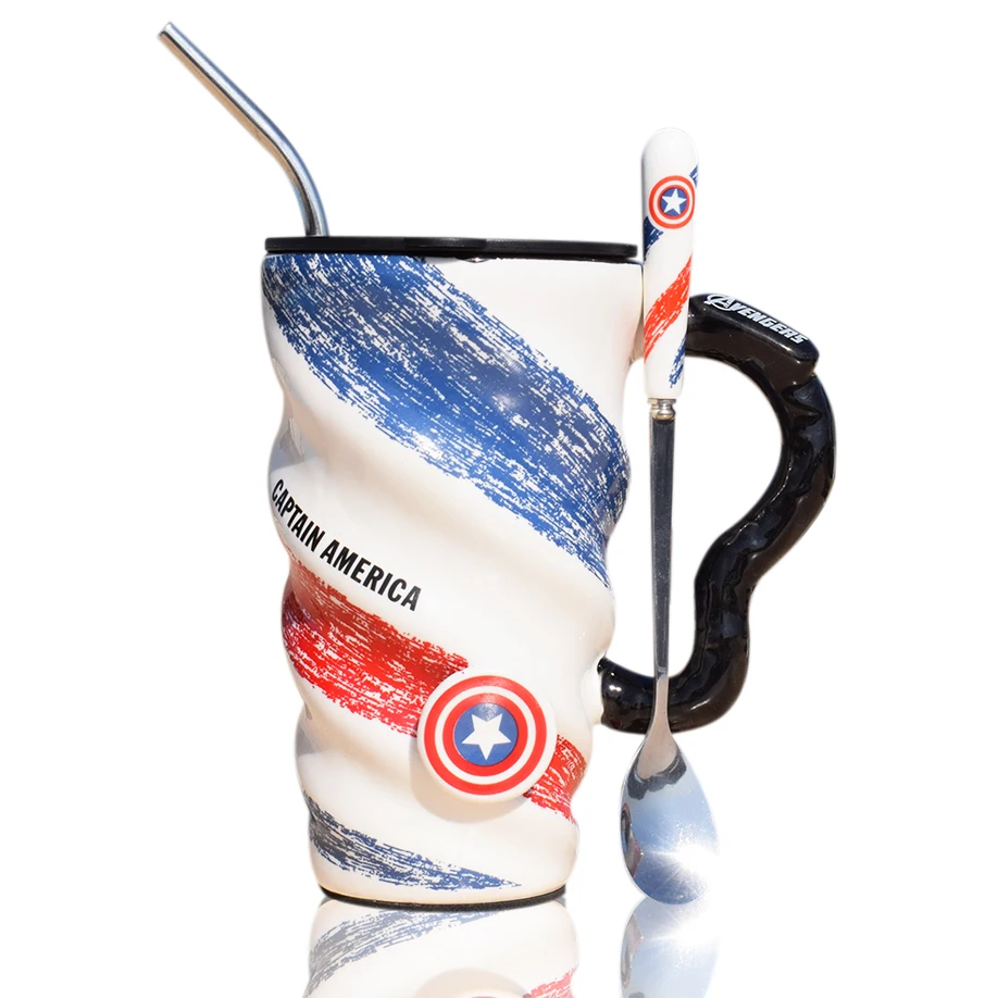 Высококачественная керамическая чашка спиральная кружка большой емкости с