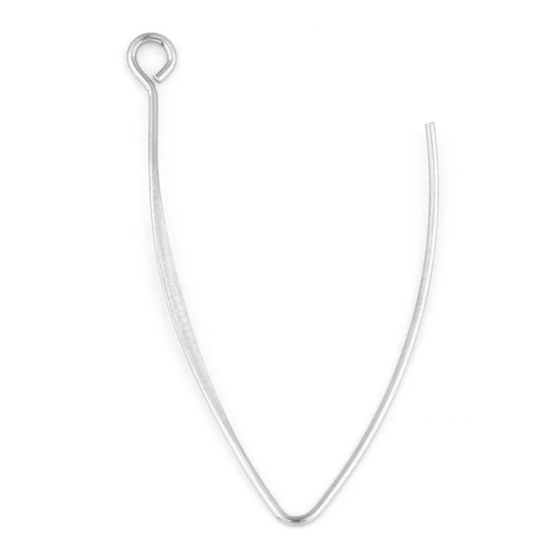 40pcs Stainless Steel French-Style Ear Hook V Shape DIY Fashion Trend Earring Accessories Jewelry Making Finding