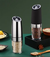 electric salt and pepper grinder set electric grinder is suitable for vanilla pepper spice adjustable kitchen grinding gadgets