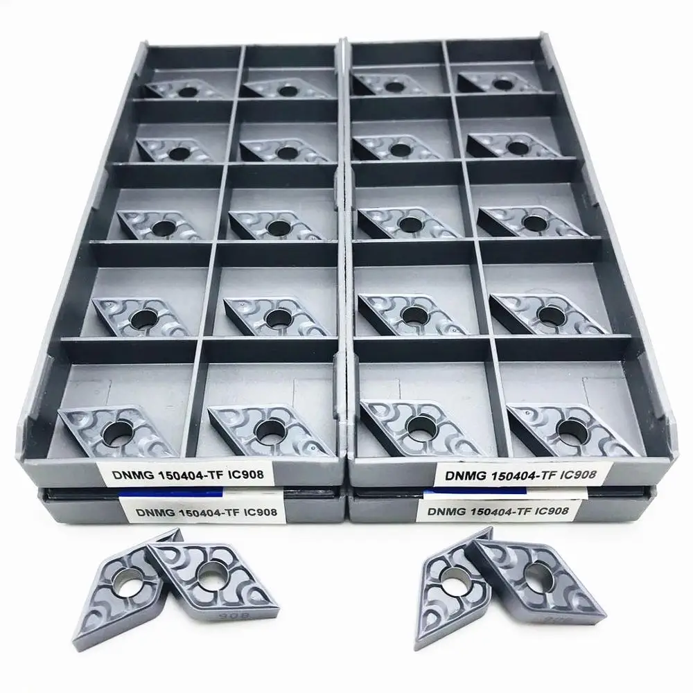

Карбидная вставка DNMG150404 DNMG150408 TF IC907 IC908, 10 шт., высококачественные детали для токарного станка с ЧПУ, DNMG 150404, фрезерный станок