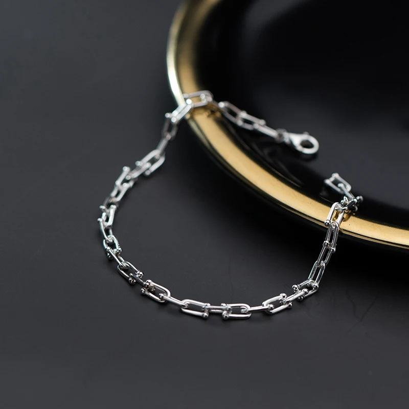 Modian простой геометрический браслет цепочка для женщин Модный натуральный из